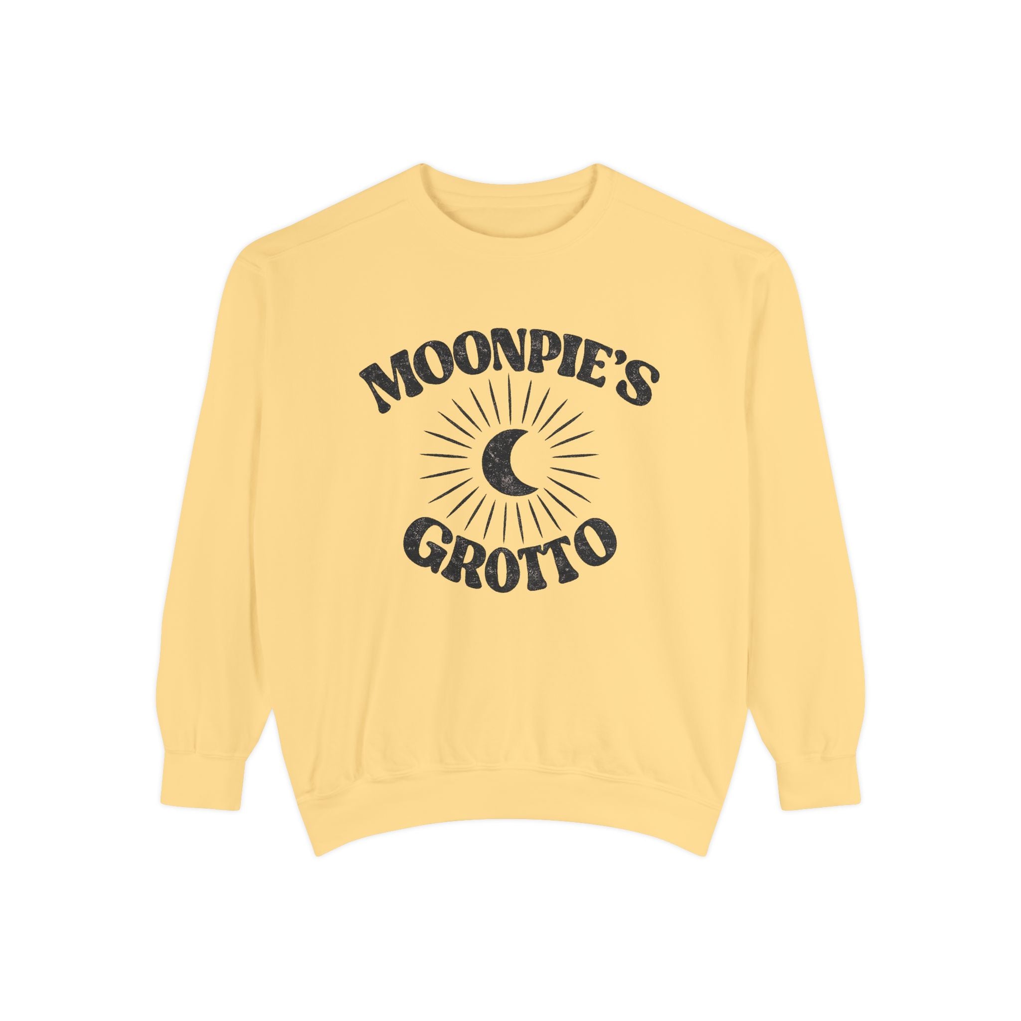 Moonpie's Grotto Sweatshirt — Vintage Celestial Moon Crewneck