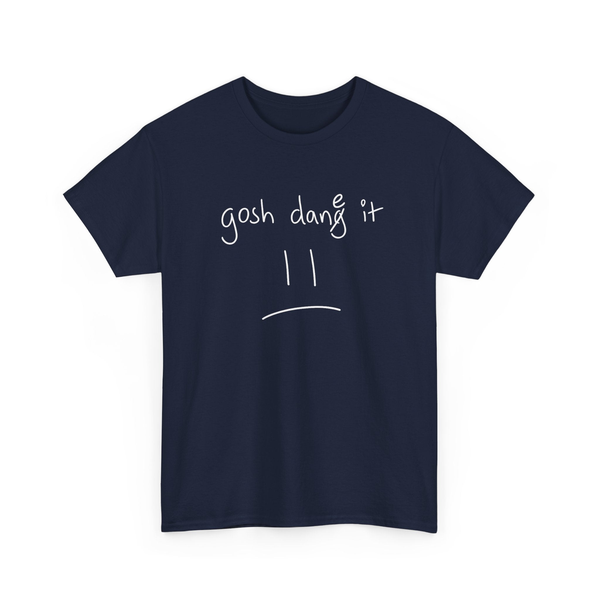 DoctorJSWAYS gosh dane it T-Shirt — Minimal Logo Black Tee with Bold Back Text