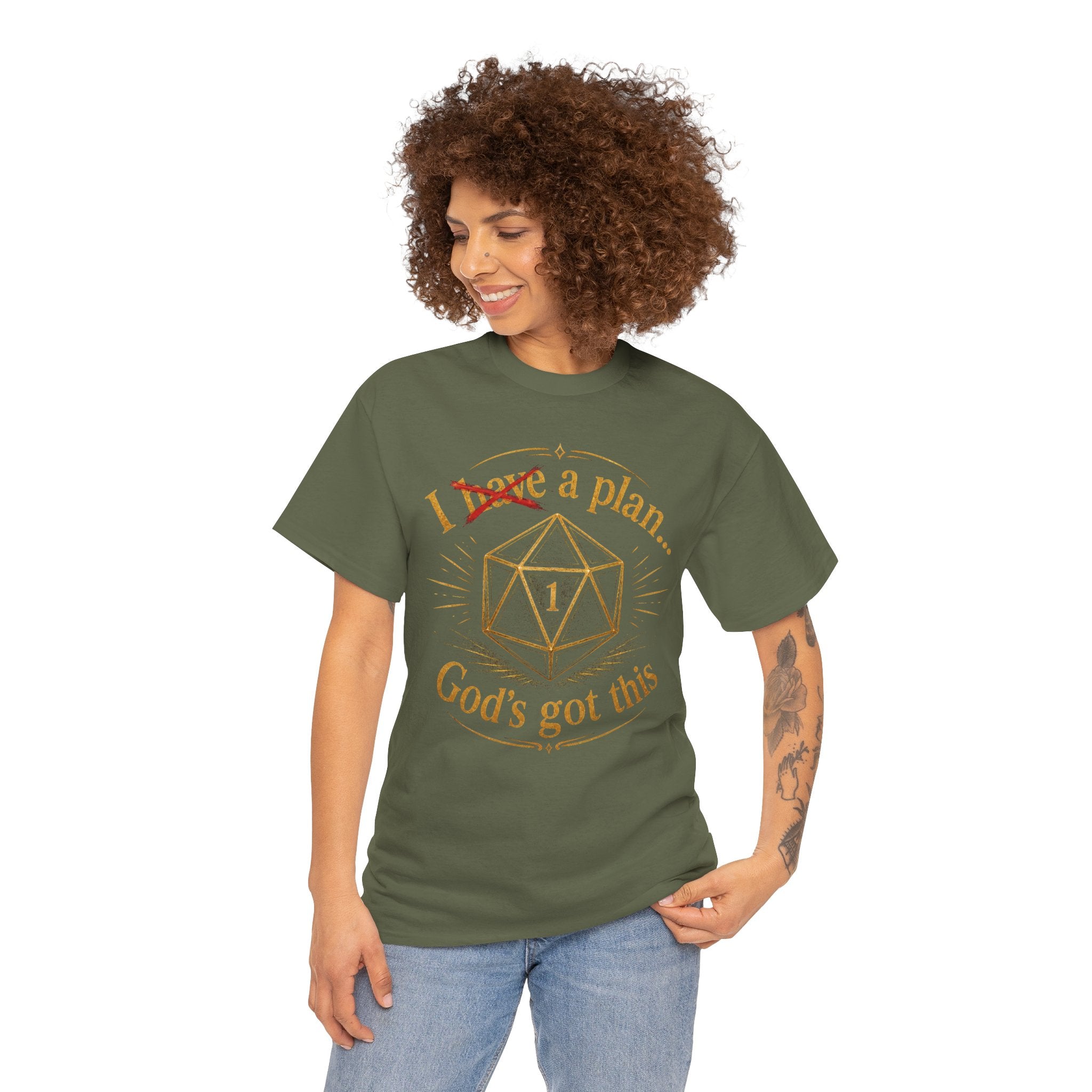 I XhaveX a plan... God's Got This D20 T‑Shirt