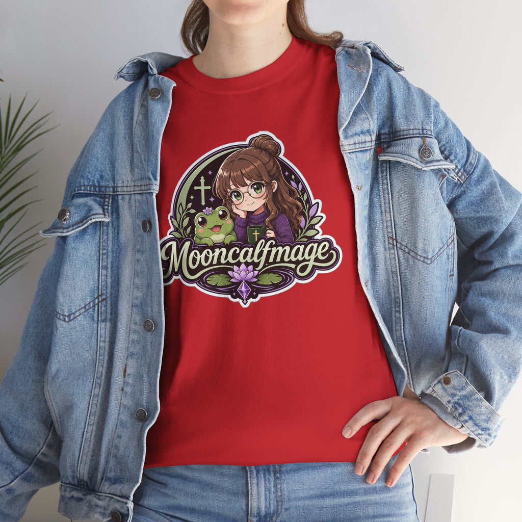 MOONCALFMAGE Logo Tee - Gamer/Streamer T-Shirt Blue GBSG (Gather)