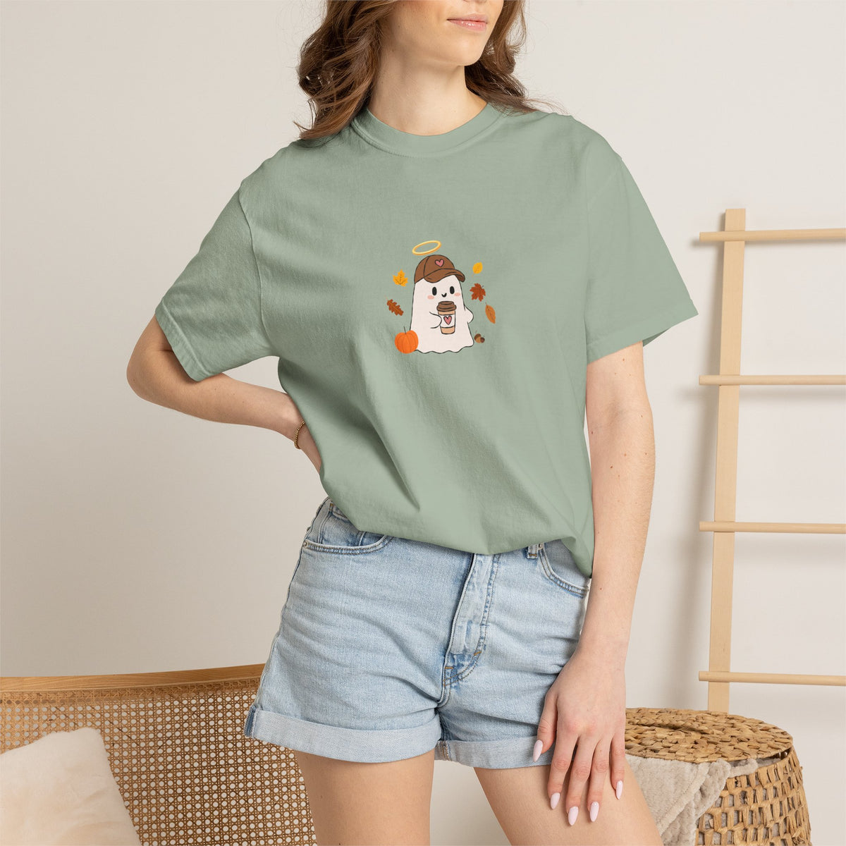 Autumn ghosty Tee — Cute Fall Graphic T-Shirt