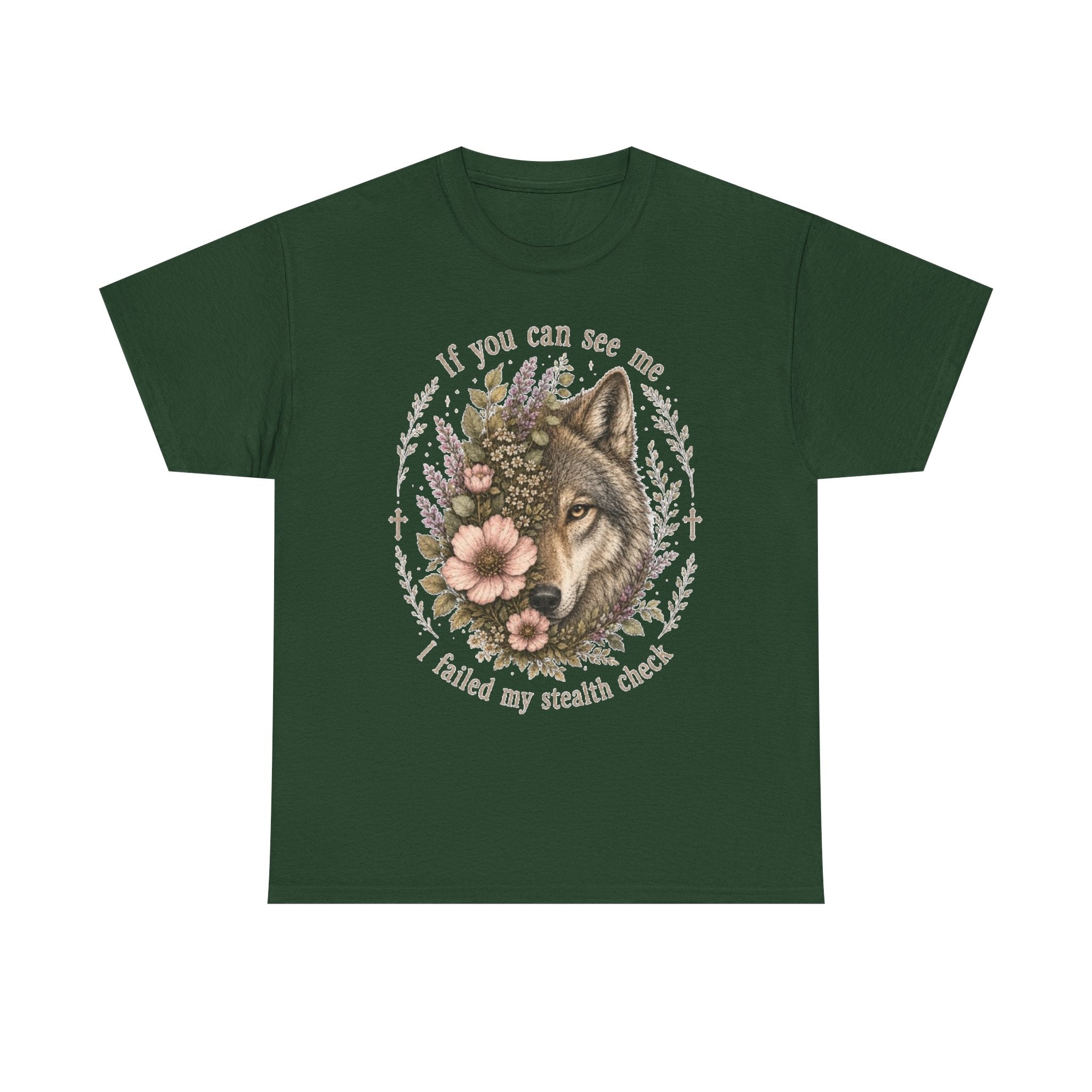 seawolf Floral Tee — "If you can see me I failed my stealth check" Graphic T-Shirt