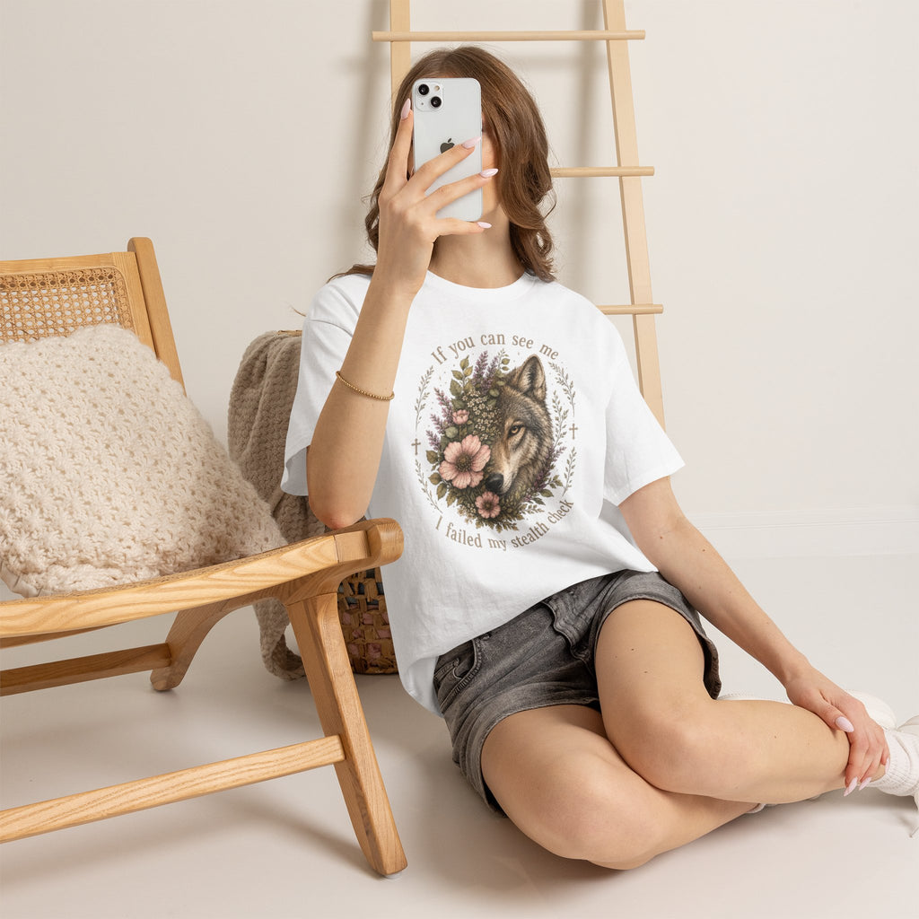 seawolf Floral Tee — "If you can see me I failed my stealth check" Graphic T-Shirt