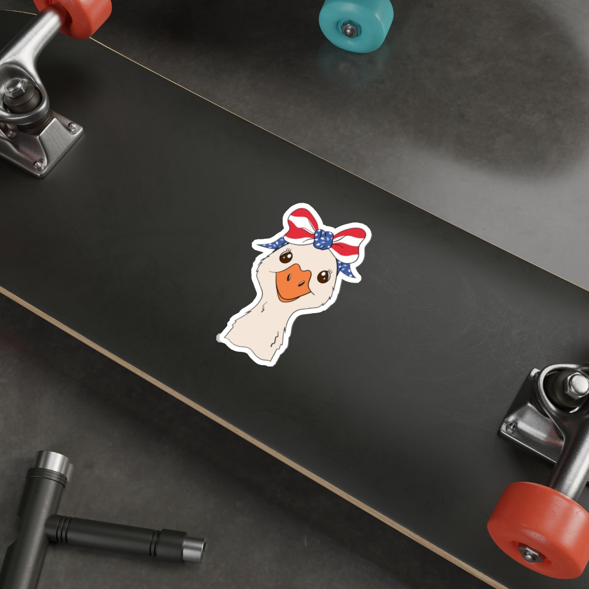 Patriotic Sticker Pack — Miss Goose Goose 4th of July Red White Blue Die-Cut Stickers