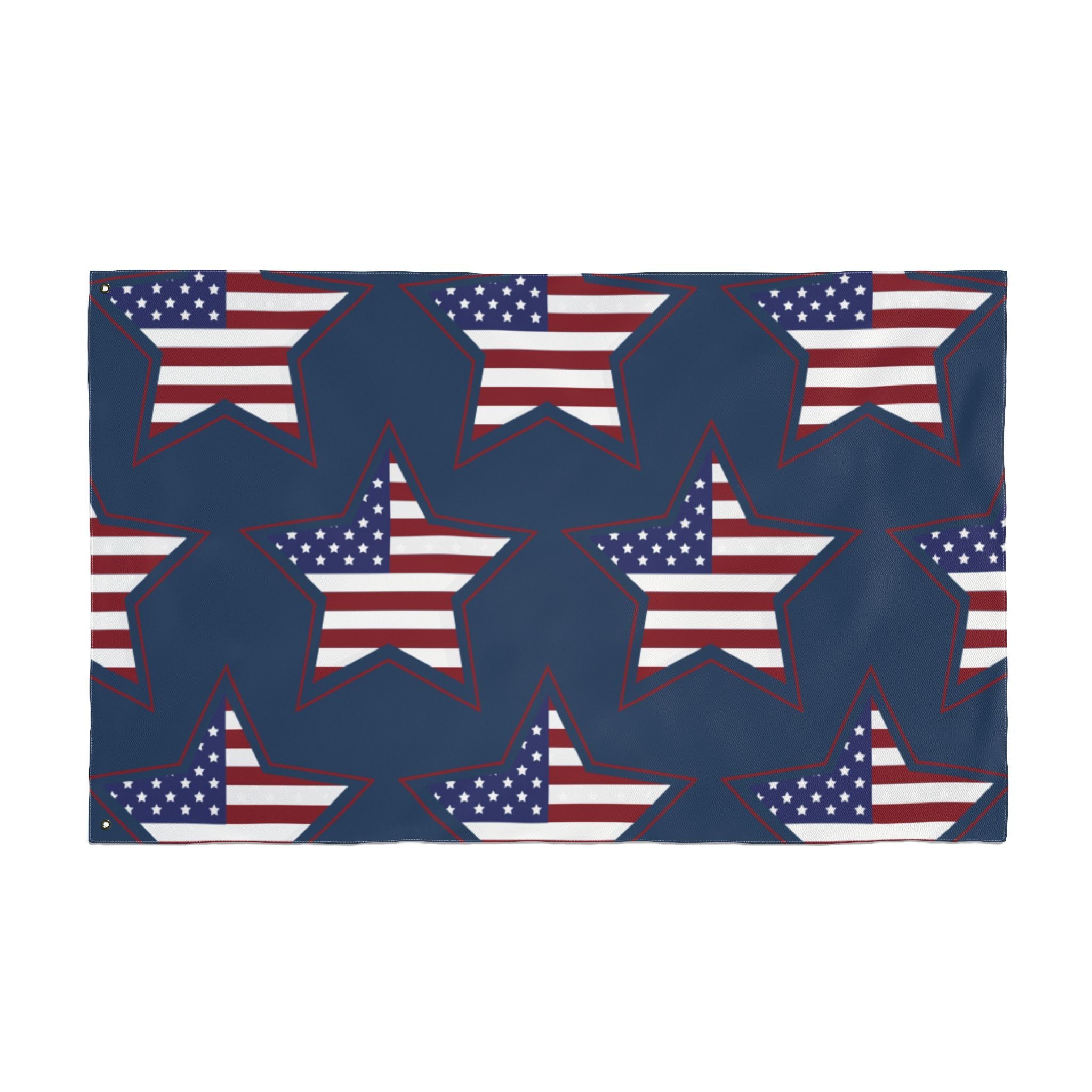 American Star Pattern Double-Sided Flag – Patriotic Stars & Stripes Garden Flag for 4th of July, Memorial Day, Veterans Day