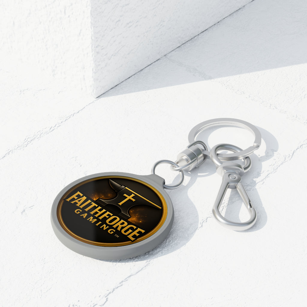 FaithForge Gaming Keyring Tag — Logo Metal Keychain for Gamers