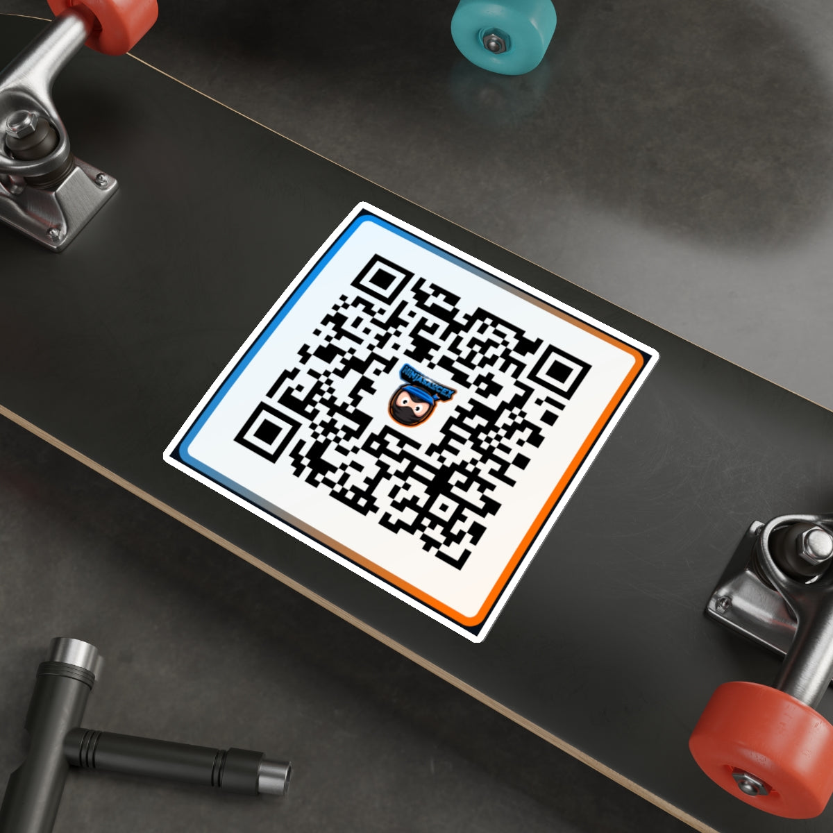 NinjaSauceX Streamer QR Code Die-Cut Sticker Indoor/Outdoor