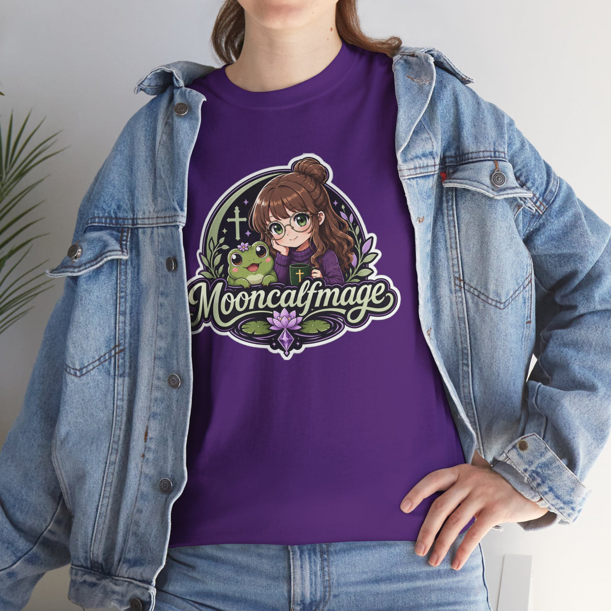 MOONCALFMAGE Logo Tee - Gamer/Streamer T-Shirt Blue GBSG (Gather)