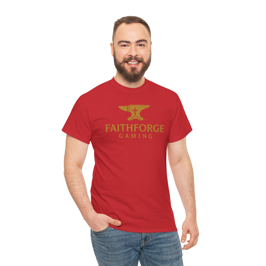 (Canada) FaithForge Gaming T-Shirt — Anvil & Cross Logo Tee for Christian Gamers