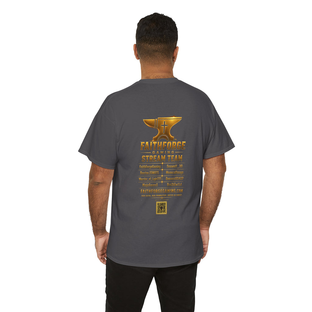 FaithForgeGaming Tee — FaithForge Stream Team Black Graphic T‑Shirt -FaithForgeGaming