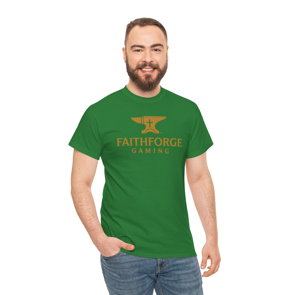 (Canada) FaithForge Gaming T-Shirt — Anvil & Cross Logo Tee for Christian Gamers