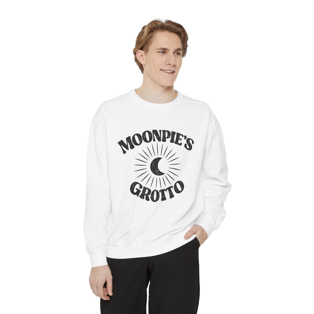 Moonpie's Grotto Sweatshirt — Vintage Celestial Moon Crewneck