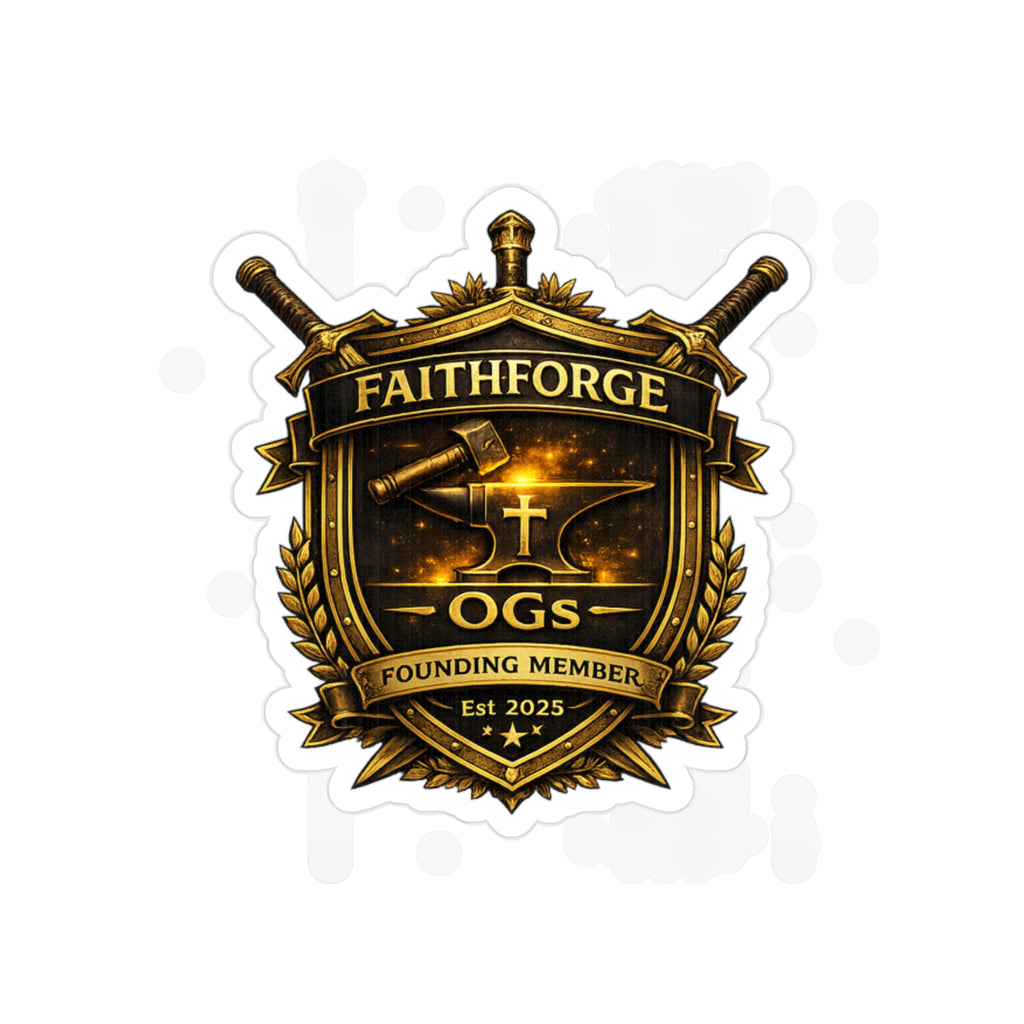 Faithforge Gaming Die-Cut Outdoor Sticker - Waterproof Transparent Logo Decal
