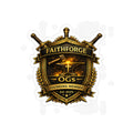 Faithforge Gaming Die-Cut Outdoor Sticker - Waterproof Transparent Logo Decal