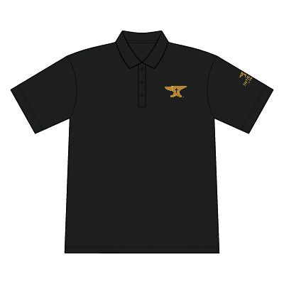 Embroidered Gold Crest Polo Shirt — Classic Men's Club & Workwear