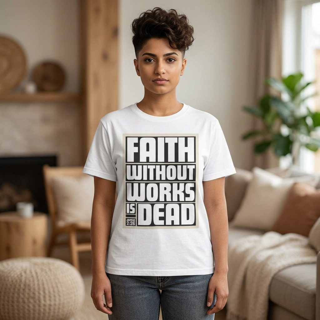 Faith Without Works Is Dead T-Shirt — Inspirational Christian Tee