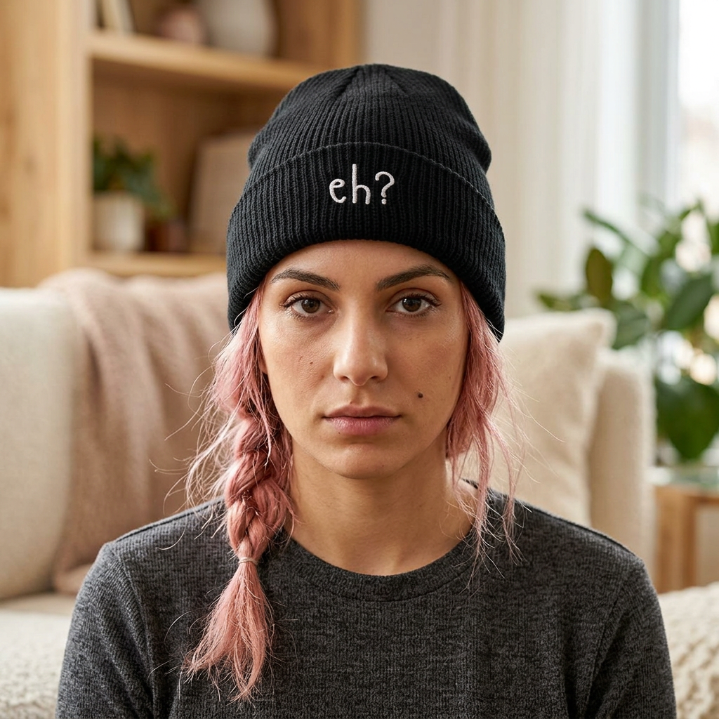 Embroidered eh? Knit Toque