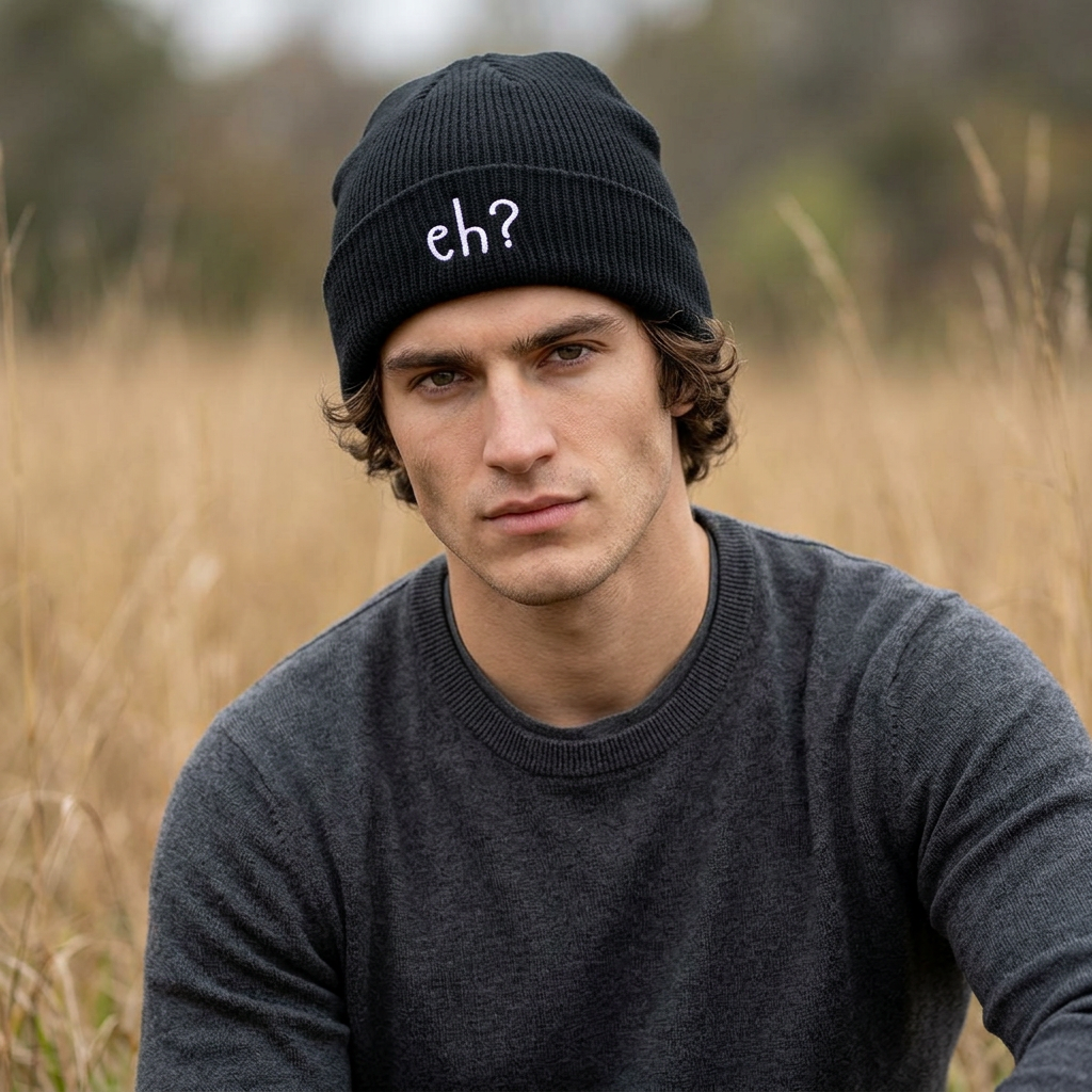 Embroidered eh? Knit Toque