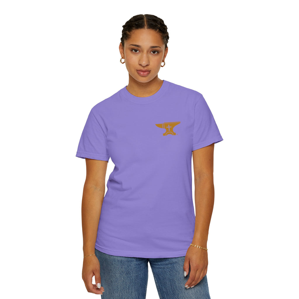 FaithForge Gaming T-Shirt — Logo Tee with Anvil & Cross (Christian Gamer Apparel)