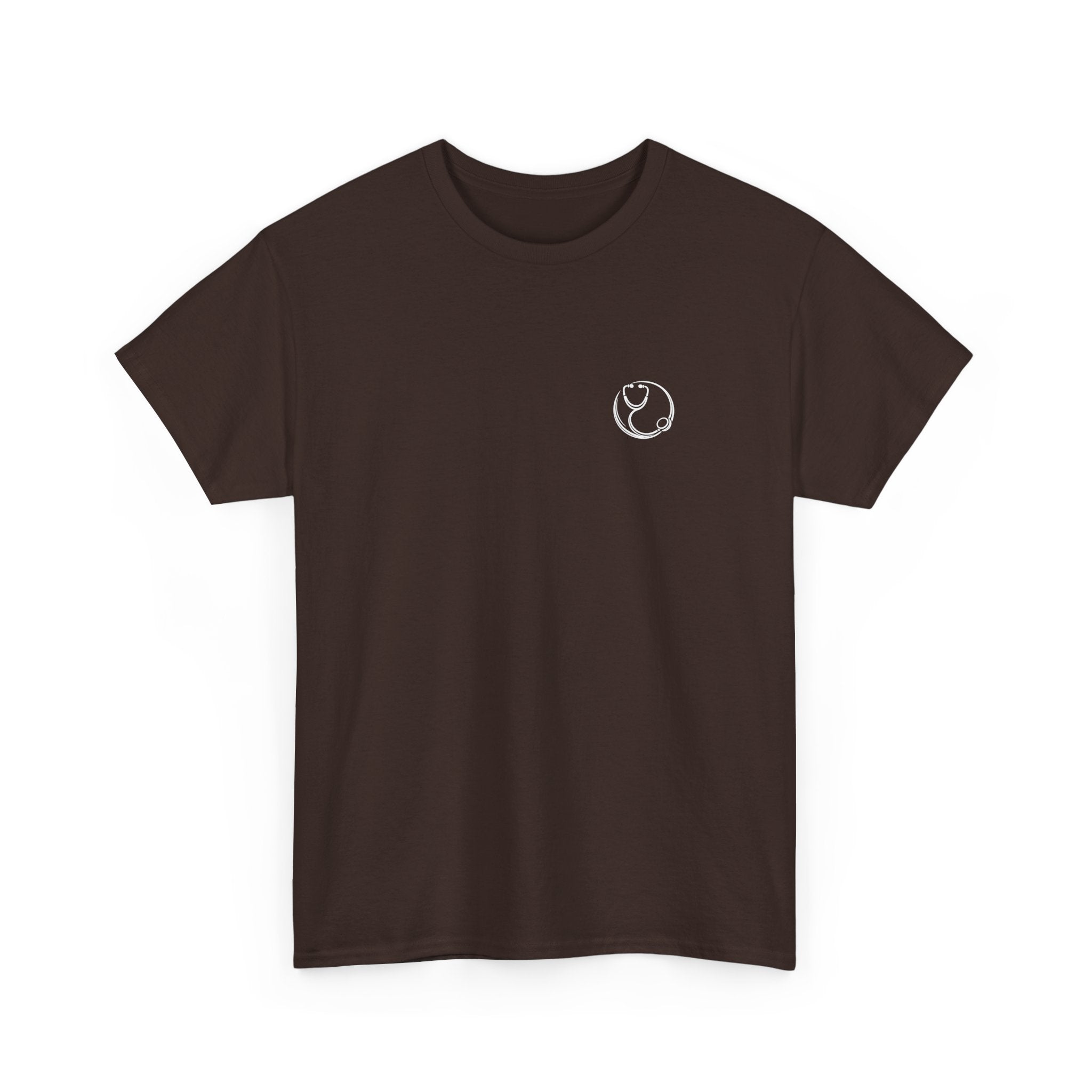 DoctorJSWAYS Let Me Explain T-Shirt — Minimal Logo Black Tee with Bold Back Text