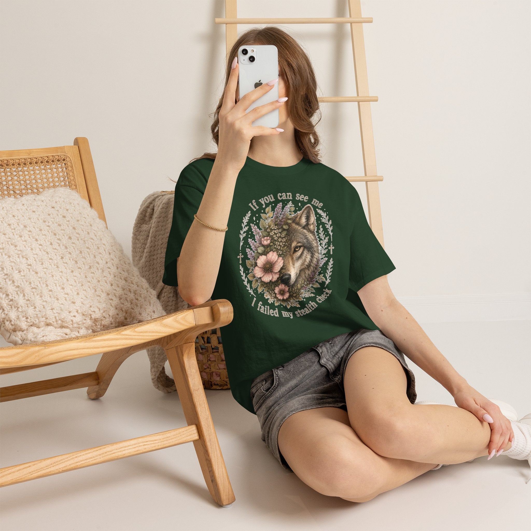 seawolf Floral Tee — "If you can see me I failed my stealth check" Graphic T-Shirt