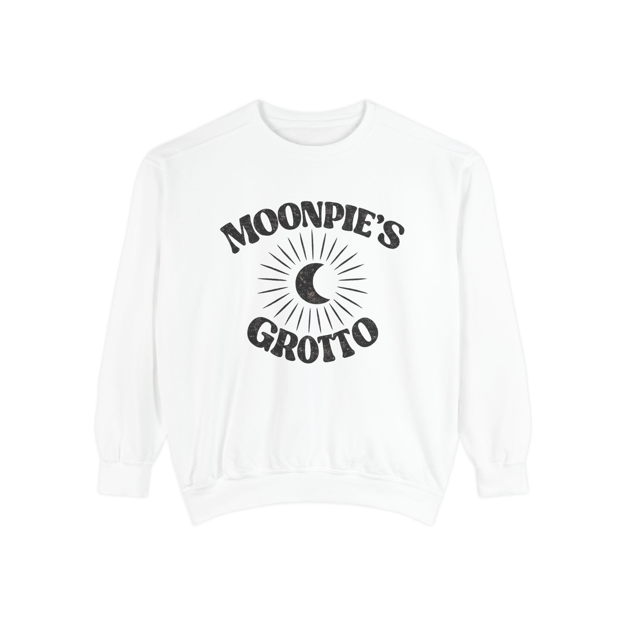 Moonpie's Grotto Sweatshirt — Vintage Celestial Moon Crewneck