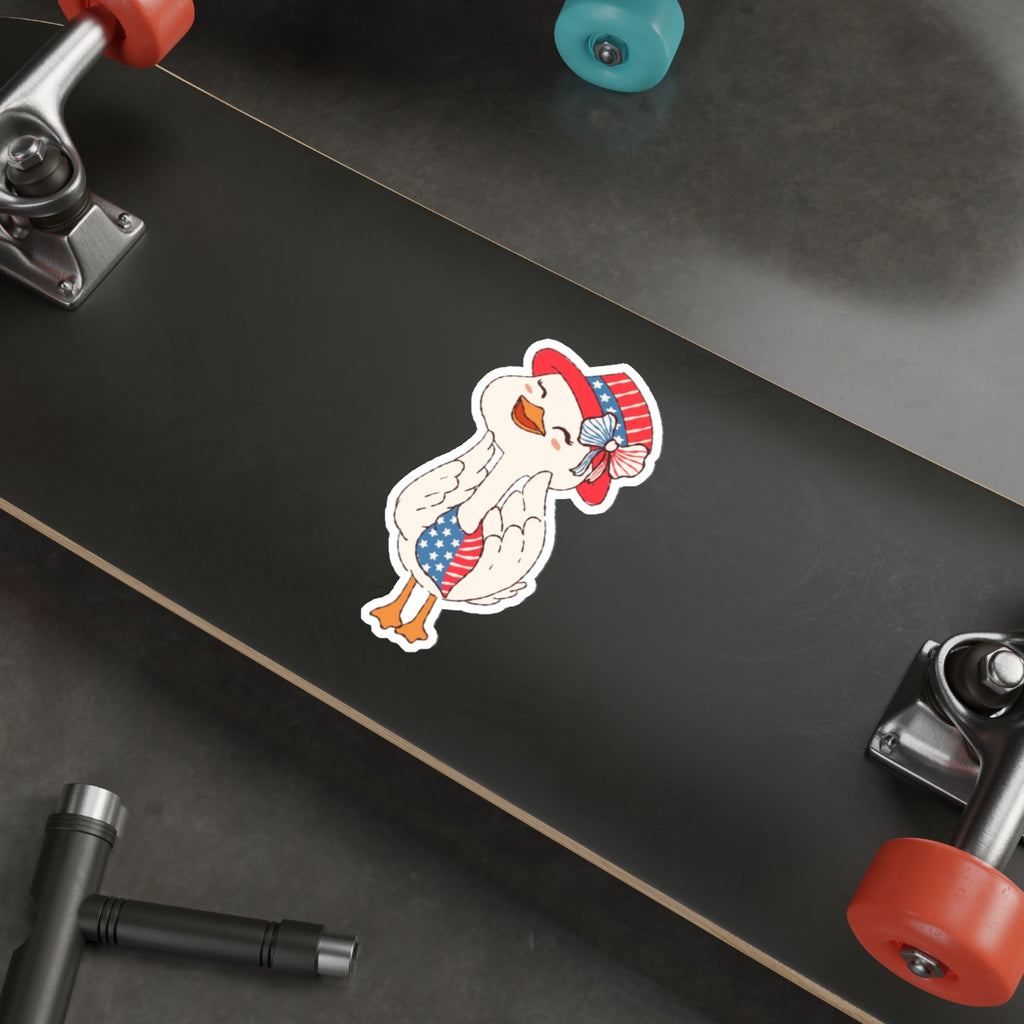 Patriotic Sticker Pack — Granny Goose 4th of July Red White Blue Die-Cut Stickers