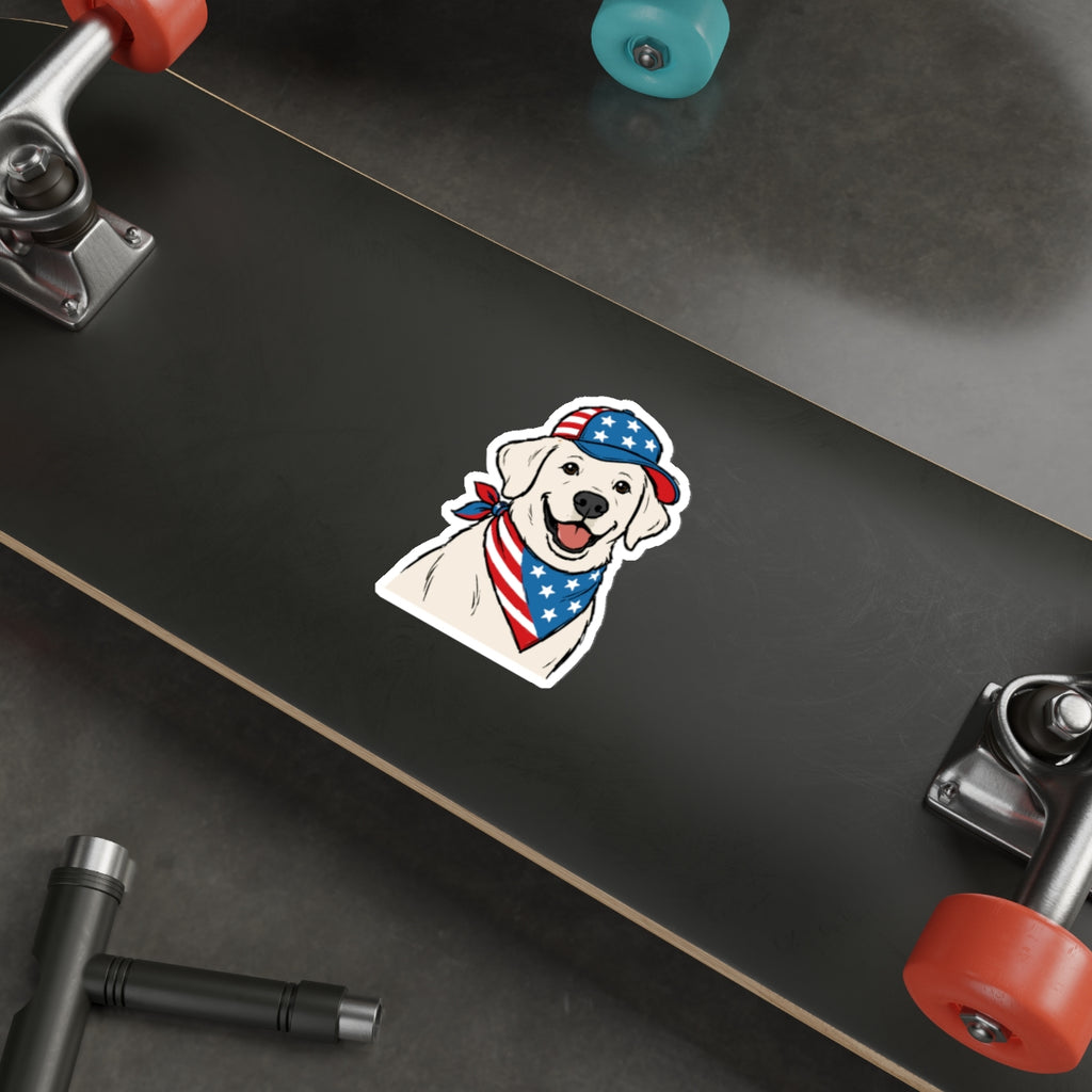 Patriotic Sticker Pack — Love your Lab 4th of July Red White Blue Die-Cut Stickers