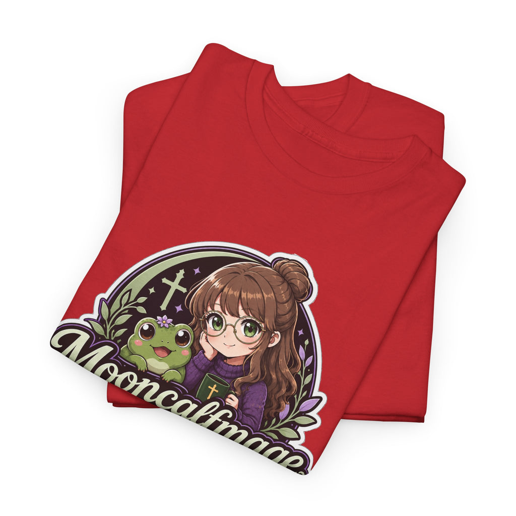 MOONCALFMAGE Logo Tee - Gamer/Streamer T-Shirt Blue GBSG (Gather)