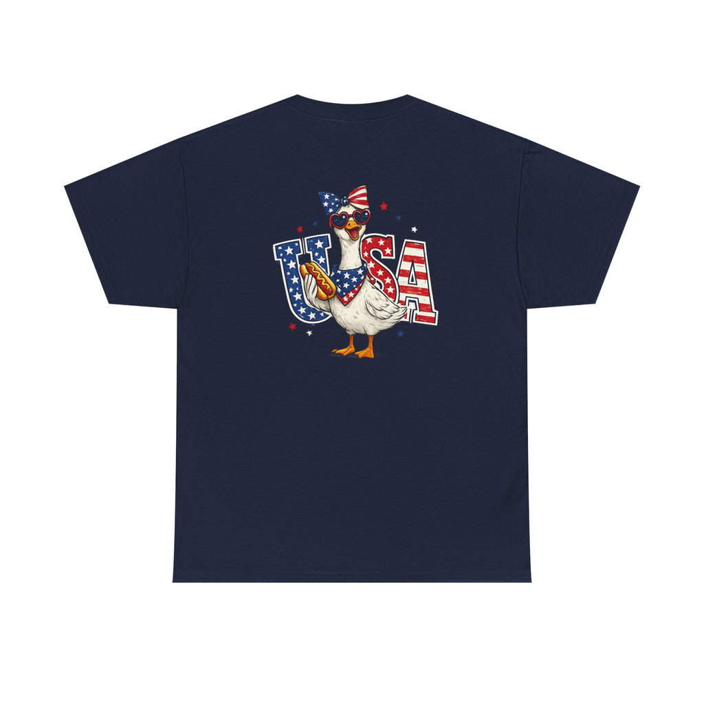 USA sunflower Patriotic T‑Shirt — American Flag Graphic Tee for 4th of July
