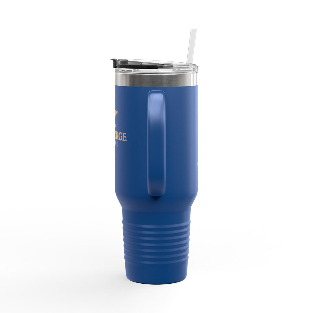 40oz Insulated Travel Mug — FaithForge Gaming Logo
