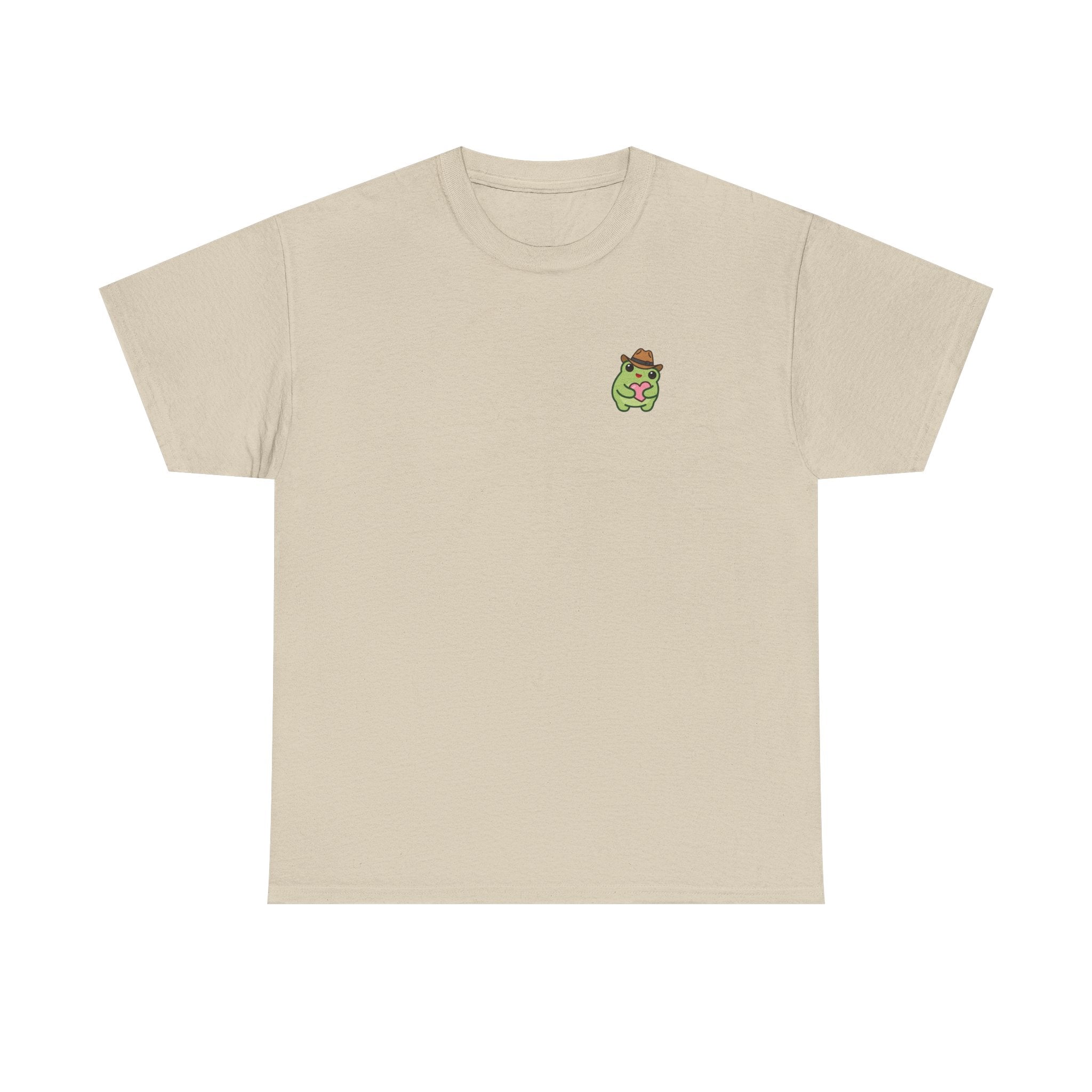 T-Shirt — Cute Smiling Frog holding heart