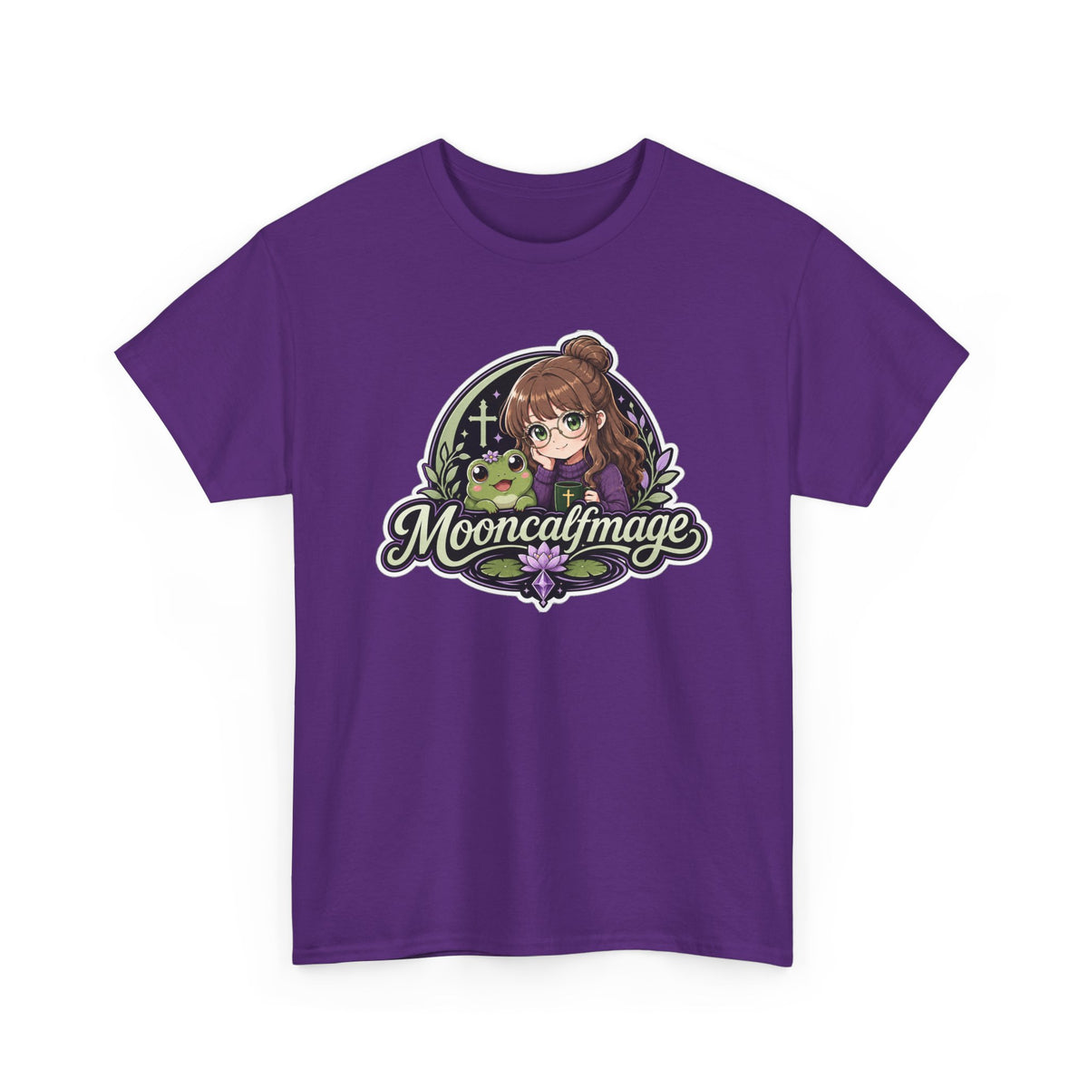 MOONCALFMAGE Logo Tee - Gamer/Streamer T-Shirt Blue GBSG (Gather)