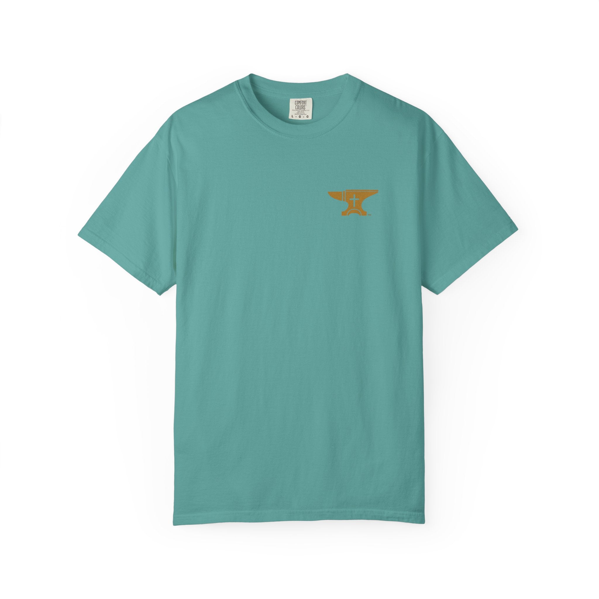 FaithForge Gaming T-Shirt — Logo Tee with Anvil & Cross (Christian Gamer Apparel)