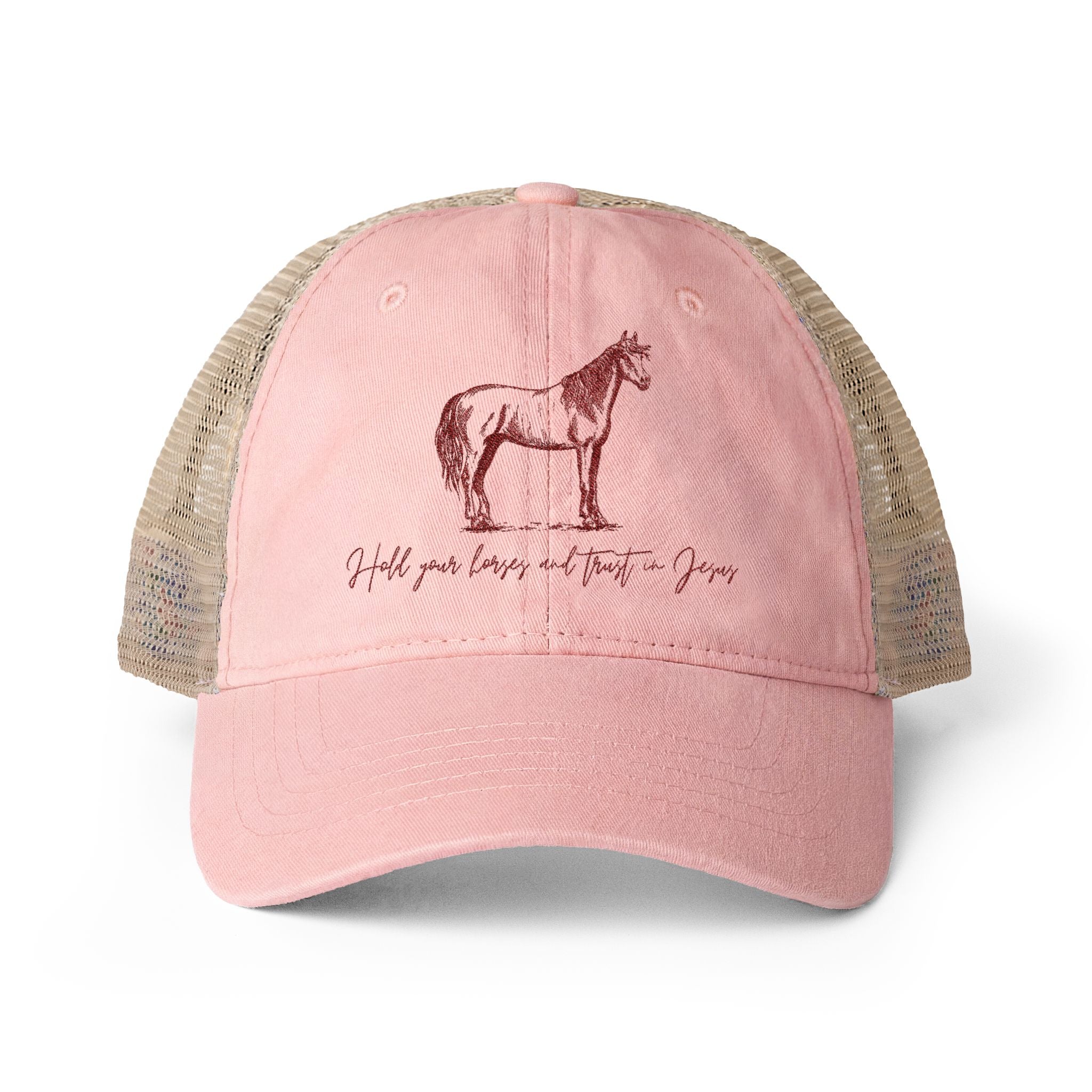 Women's Washed Mesh-Back Cap