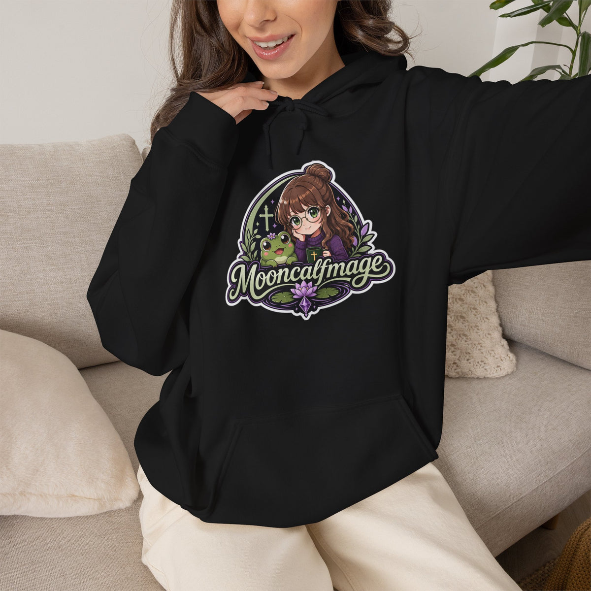 MOONCALFMAGE Hoodie — Streamer Logo Pullover