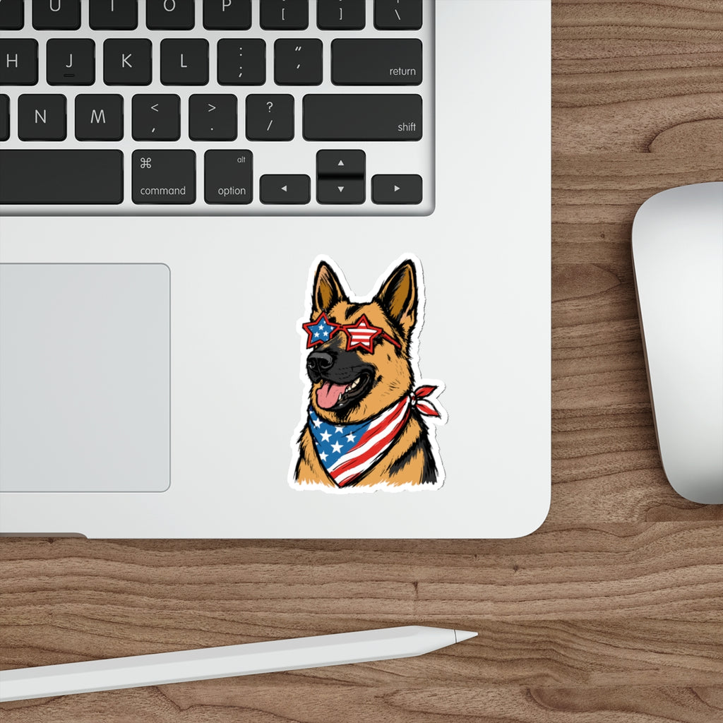 Patriotic Sticker Pack — Shepherd in style in Style 4th of July Red White Blue Die-Cut Sticker