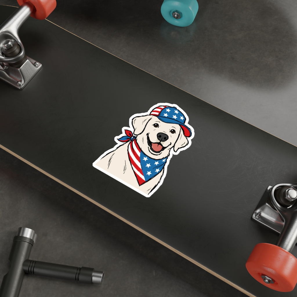 Patriotic Sticker Pack — Love your Lab 4th of July Red White Blue Die-Cut Stickers