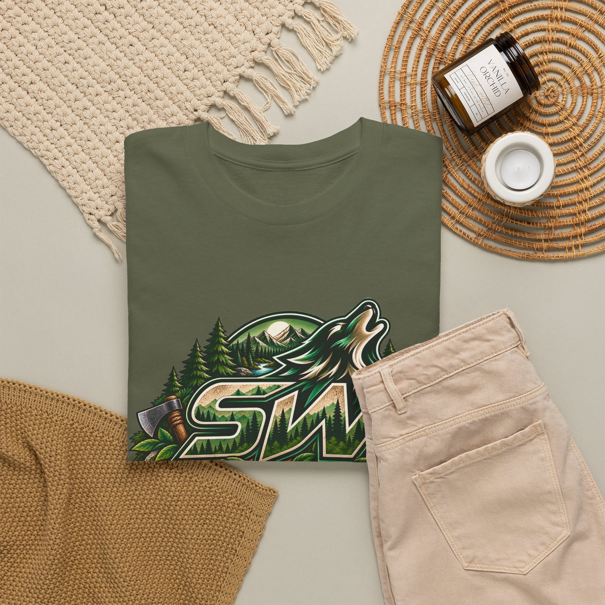 Seawolf_30 Logo Tee - Gamer/Streamer T-Shirt Green GBSG (Gather)