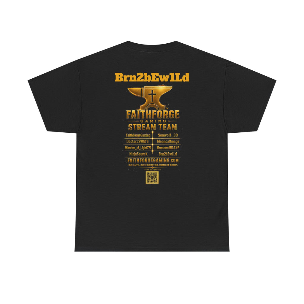 Copy of FaithForgeGaming Tee — FaithForge Stream Team Black Graphic T‑Shirt -FaithForgeGaming