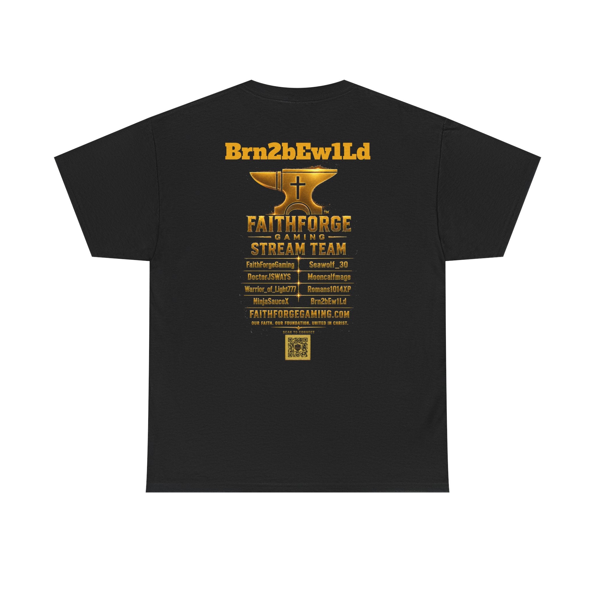 Copy of FaithForgeGaming Tee — FaithForge Stream Team Black Graphic T‑Shirt -FaithForgeGaming