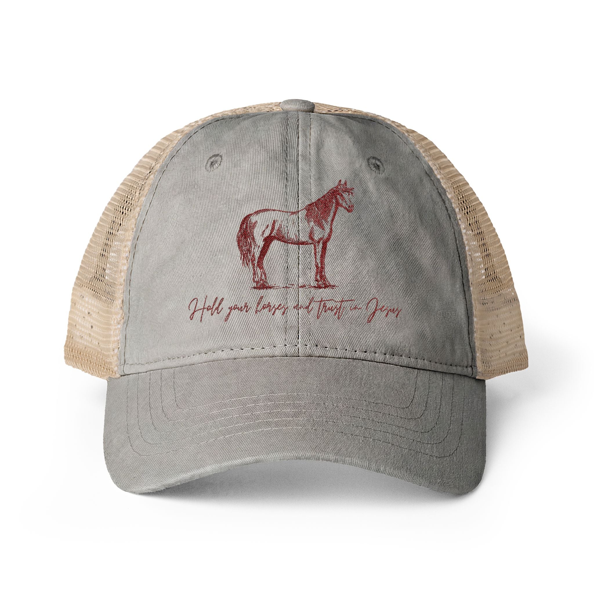 Women's Washed Mesh-Back Cap