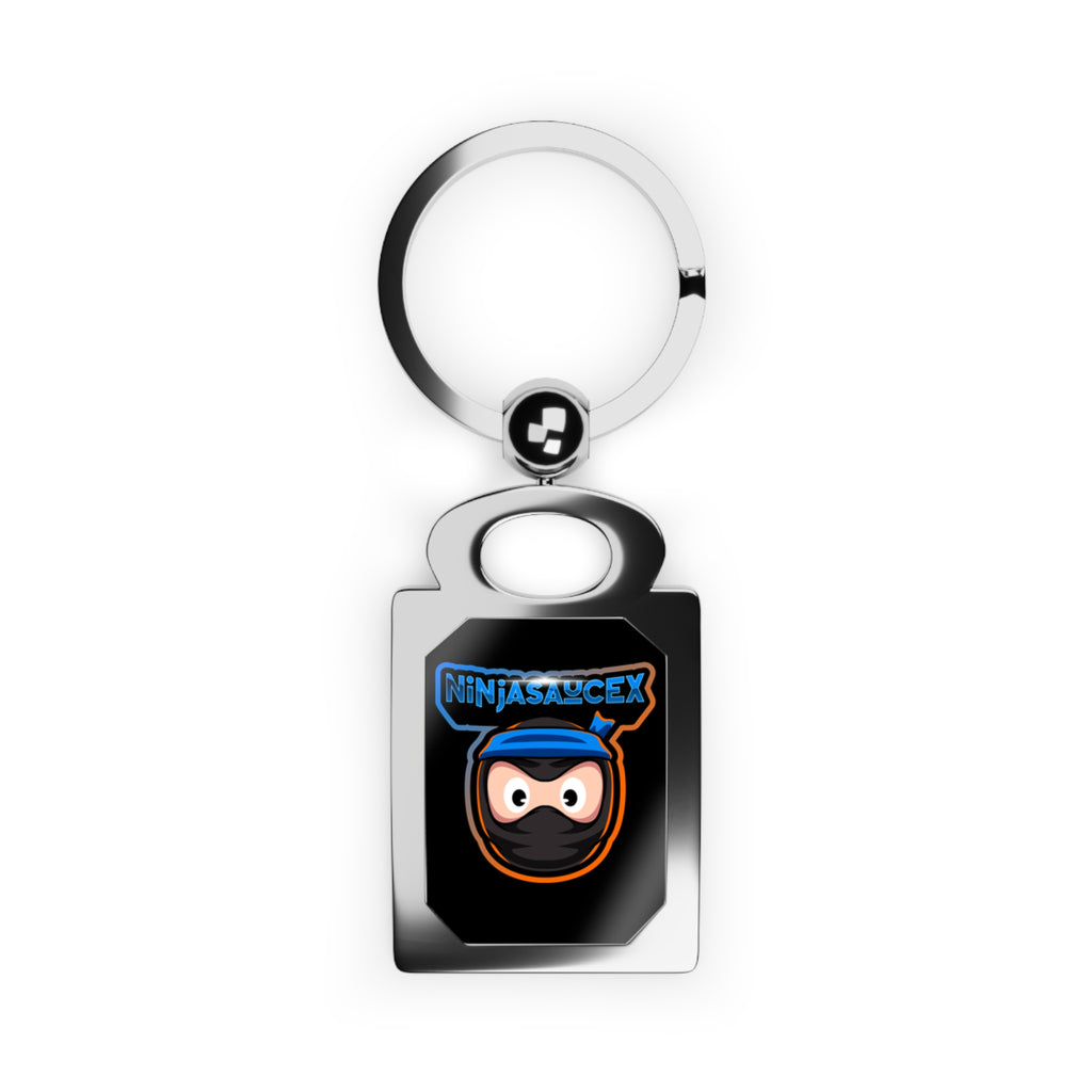 NinjaSauceX Rectangle Photo Keyring — Streamer Keychain