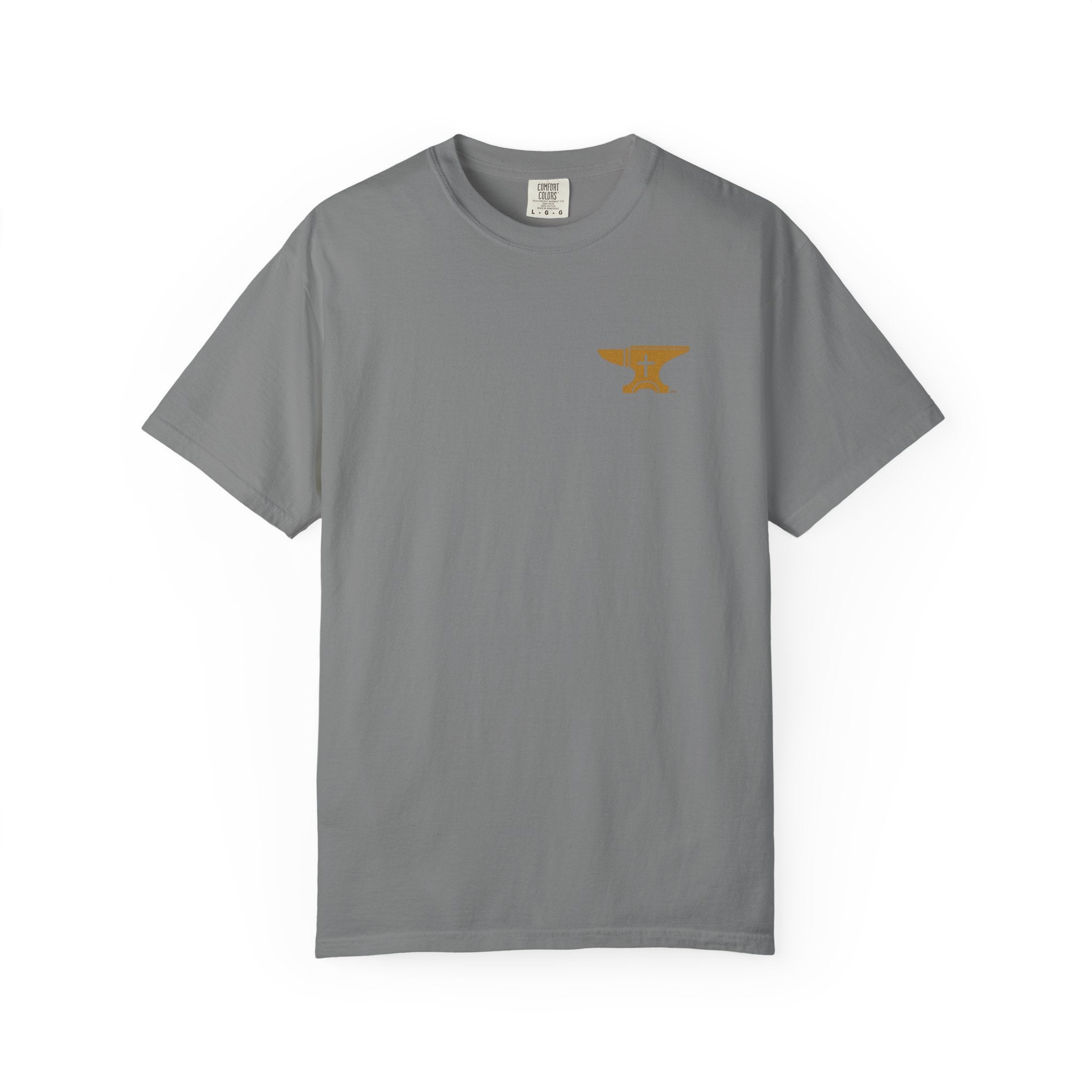 FaithForge Gaming T-Shirt — Logo Tee with Anvil & Cross (Christian Gamer Apparel)