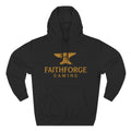 Faithforge Gaming Hoodie — Faith Quote Shield Logo Fleece Hoodie