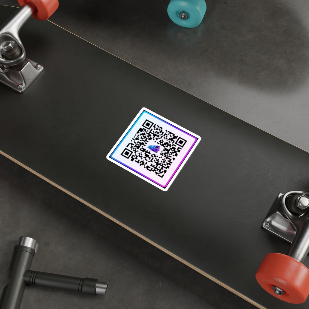 Seawolf_30 Streamer QR Code Die-Cut Sticker Indoor/Outdoor