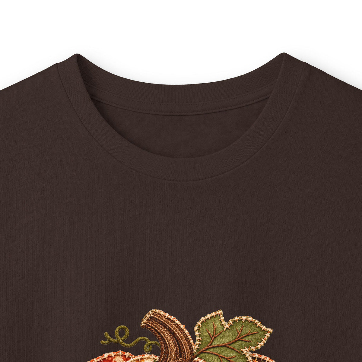 Autumn Patchwork Pumpkin Long Sleeve Tee