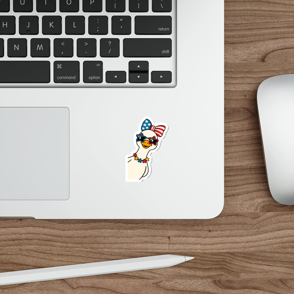 Patriotic Goose Die-Cut Sticker
