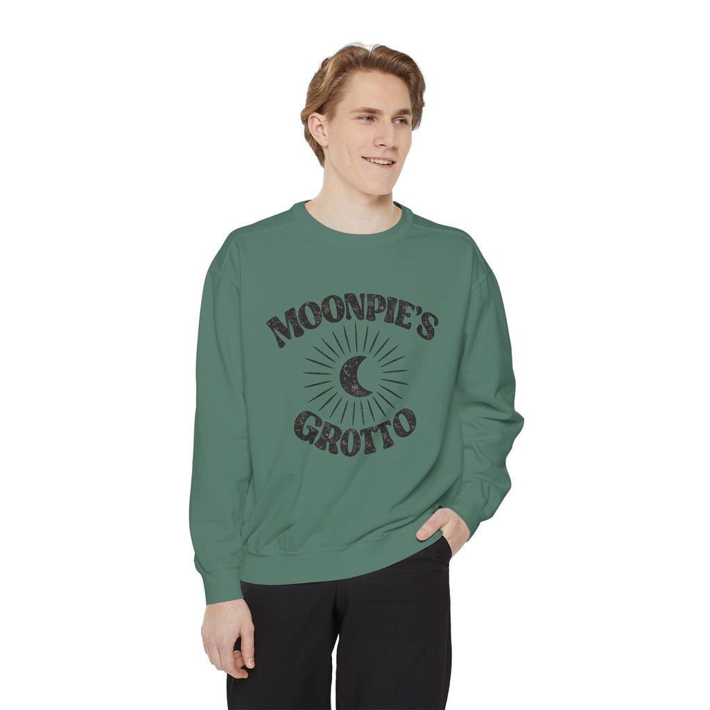 Moonpie's Grotto Sweatshirt — Vintage Celestial Moon Crewneck
