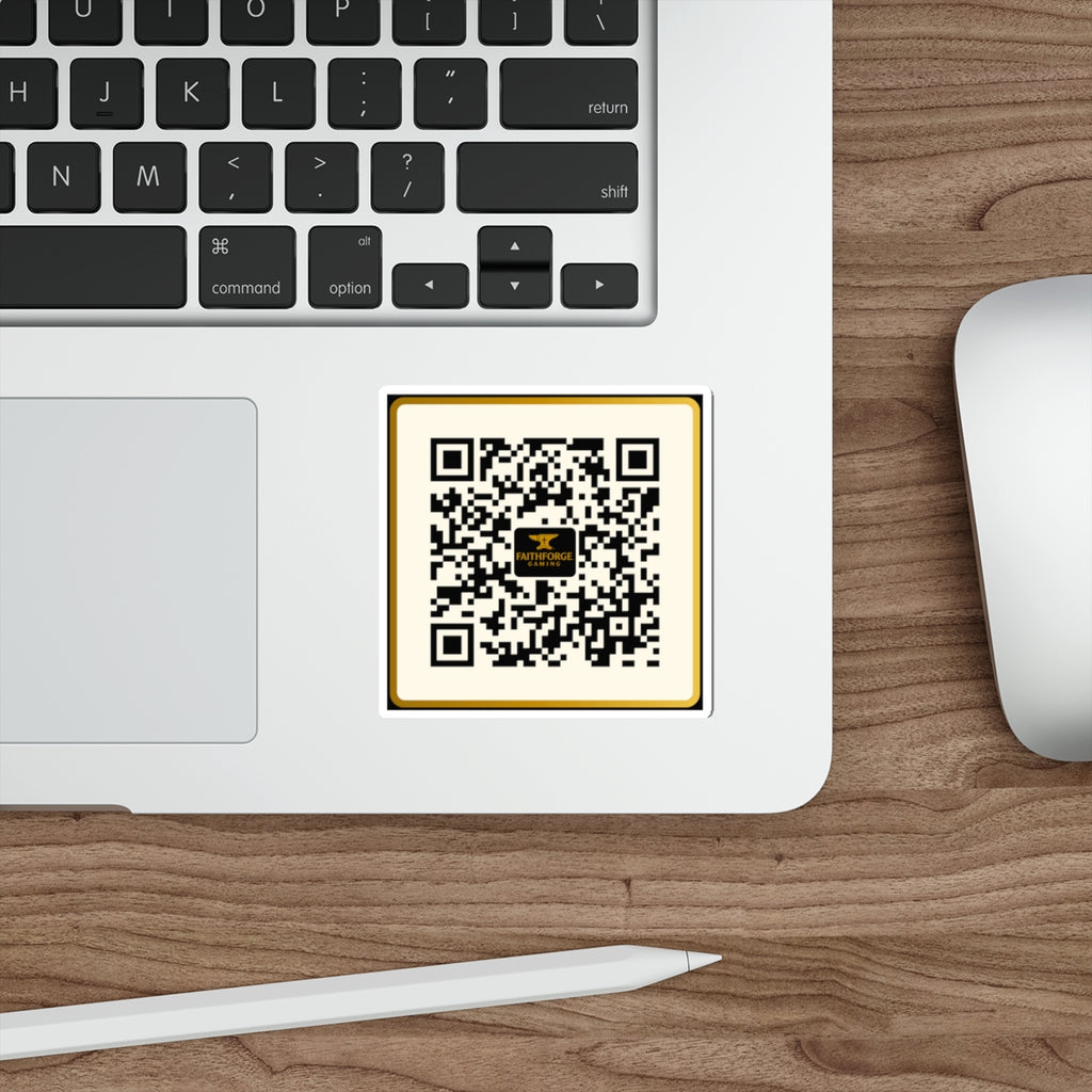 FaithForge Gaming QR Code Die-Cut Sticker Indoor/Outdoor